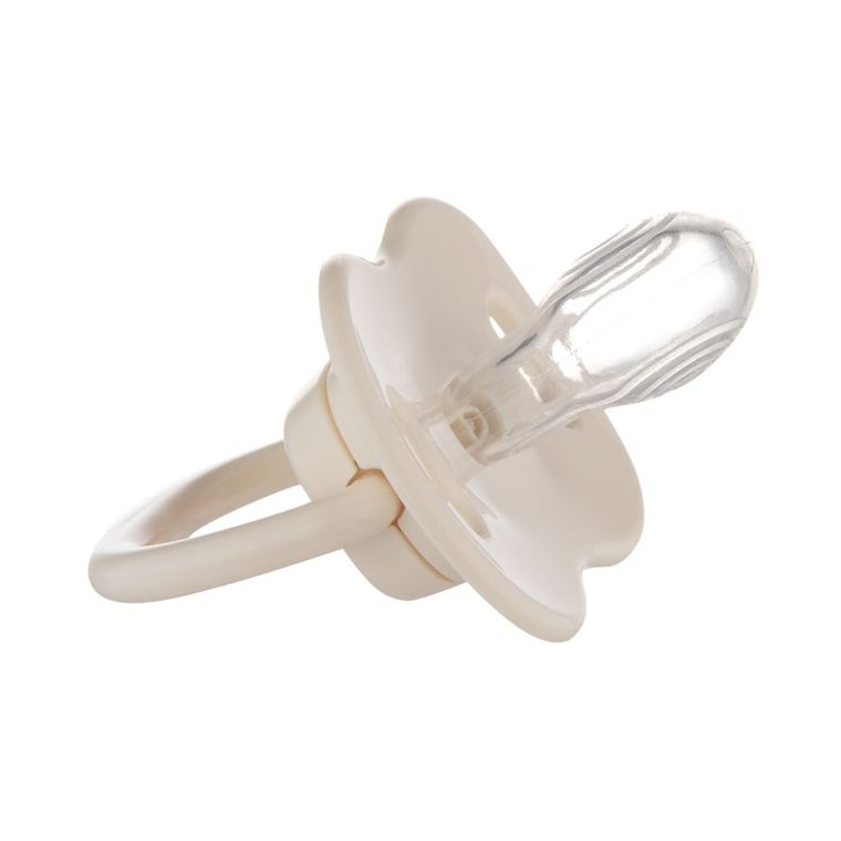 Canpol babies, Mountains, symetryczny smoczek uspokajający, silikonowy, żółty, 6-18 m, 2 szt.