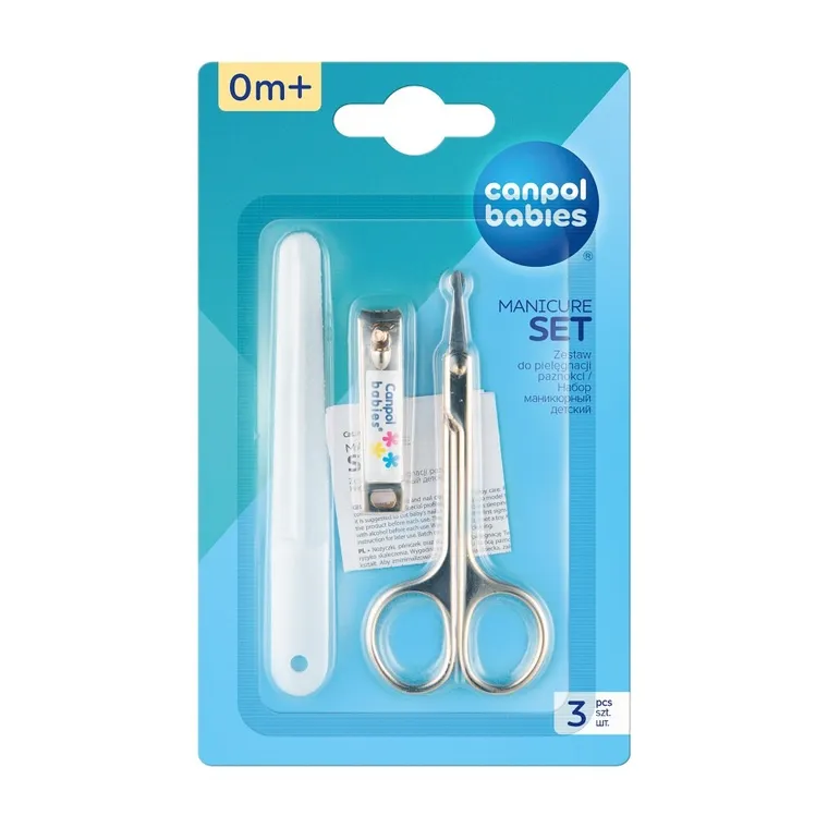 Canpol babies, nożyczki + cążki + pilniczek, zestaw