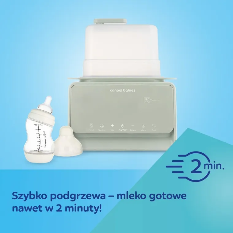 Canpol babies, podgrzewacz i sterylizator, 7w1, z termostatem i lampką