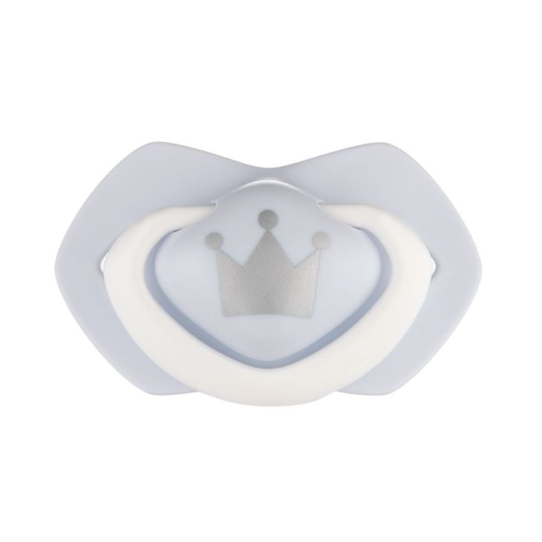 Canpol babies, Royal Baby, smoczek uspokajający, silikonowy, symetryczny, 0-6m, 2 szt., niebieski