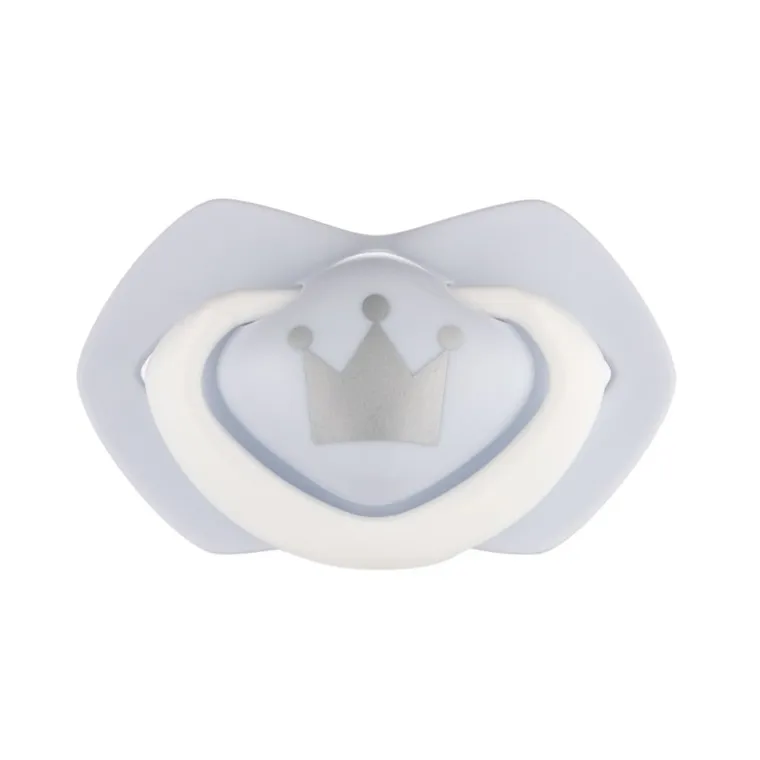 Canpol babies, Royal Baby, smoczek uspokajający, silikonowy, symetryczny, 6-18m, 2 szt., niebieski