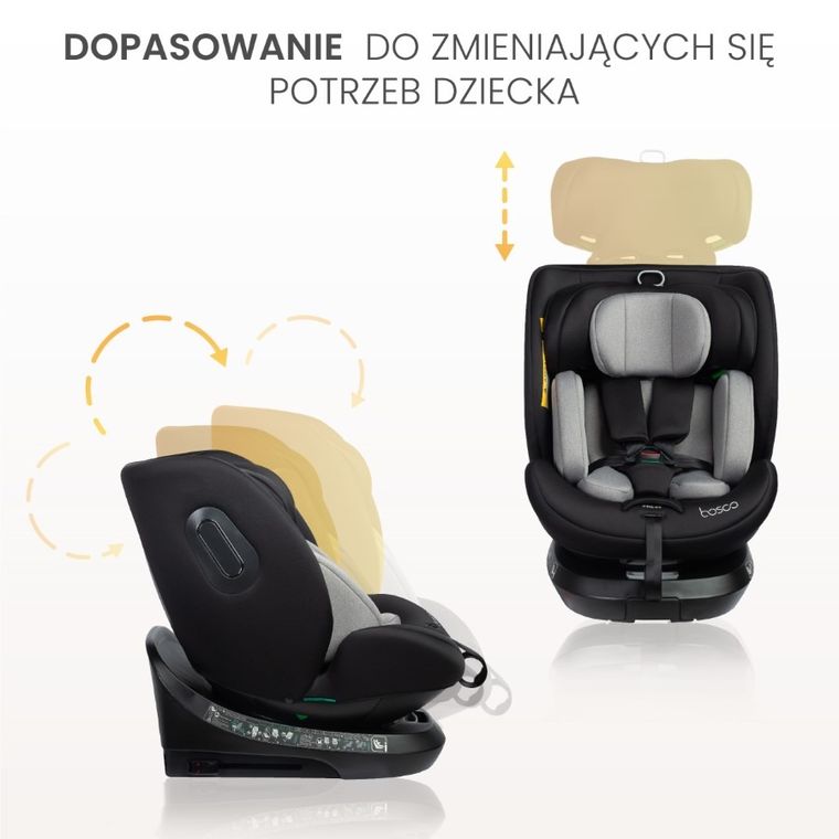 Caretero, Bosco I-Size, fotelik samochodowy, black, 40-150 cm