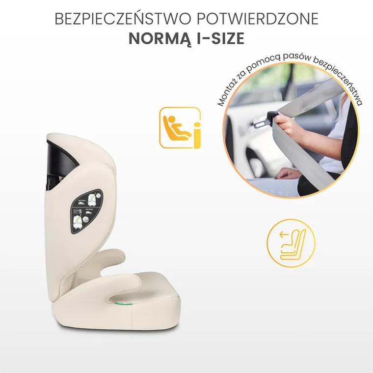 Caretero, Breezy, fotelik samochodowy 2w1, podstawka, grey, 100-150 cm