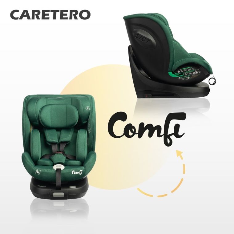 Caretero, Comfi I-Size, fotelik samochodowy, green, 40-150 cm