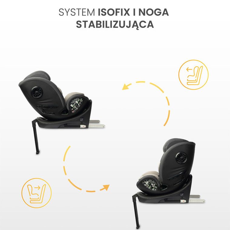 Caretero, Fortis i-Size, fotelik samochodowy, graphite, 40-150 cm