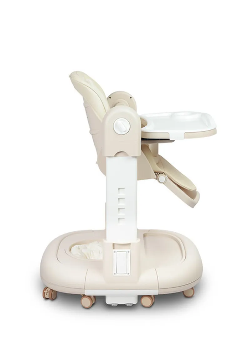 Caretero, Sitron 3w1, krzesełko do karmienia z funkcją huśtawki i chodzika, beige