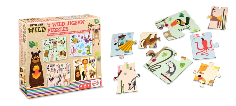 Cartamundi, Into the Wild, Puzzles, 4 układanki