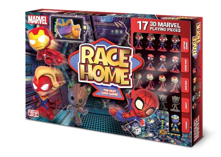 Cartamundi, Modern Classics, Marvel Super Heroes, Race Home, gra planszowa
