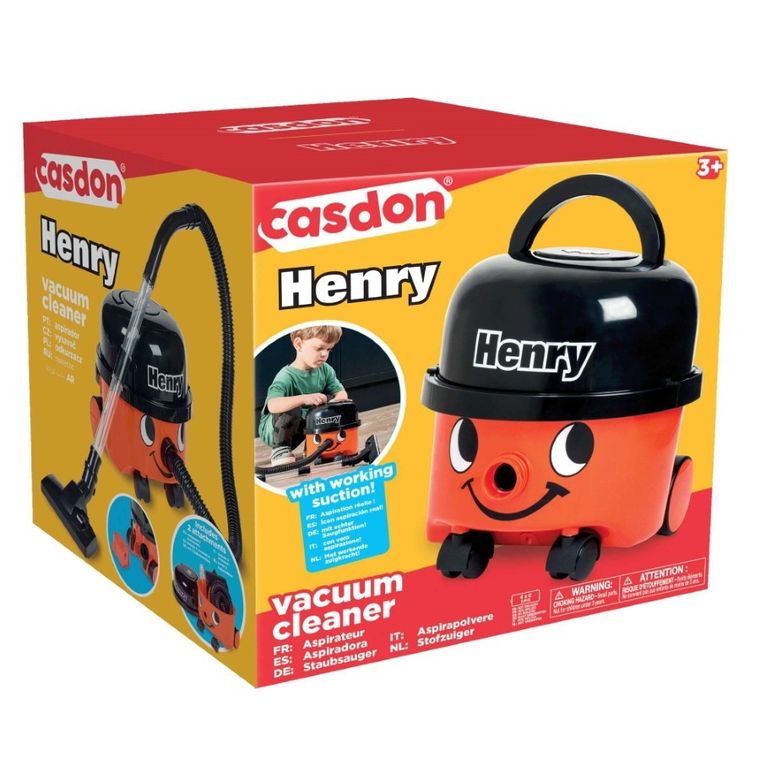 Casdon, Henry, odkurzacz z funkcją ssania, zabawka interaktywna