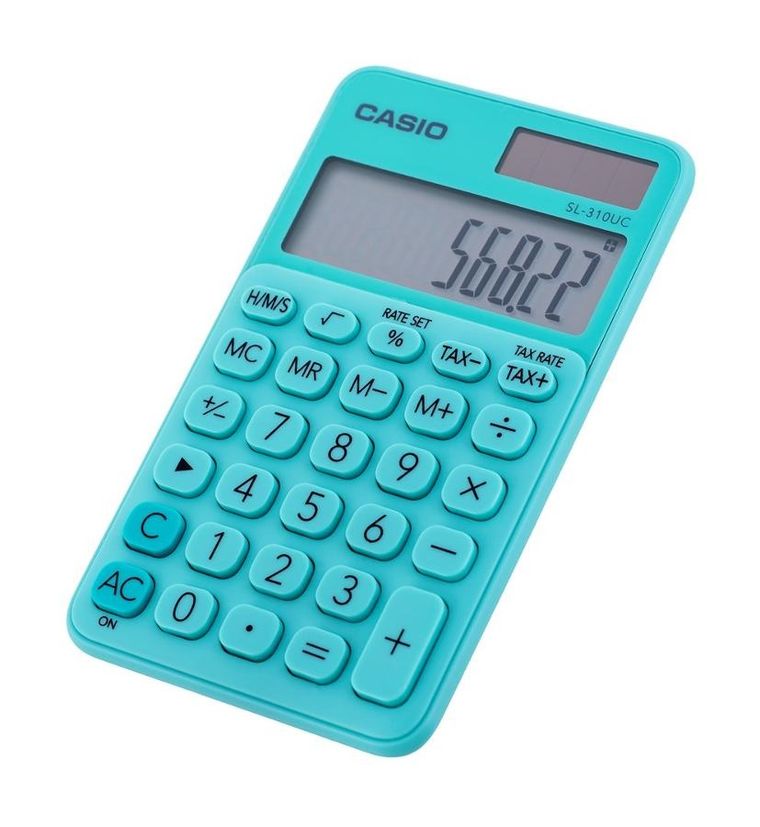 Casio, SL-310UC-GN, kalkulator kieszonkowy, 10-cyfrowy, zielony