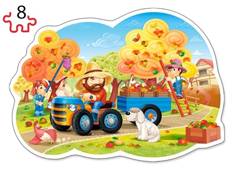 Castorland, Four Seasons, puzzle konturowe 4-1, 8-12-15-20 elementów