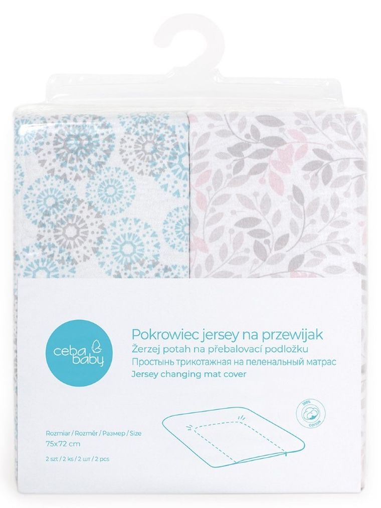 Ceba Baby, Dande, pokrowiec na przewijak miękki, 75-72 cm, 2 szt.