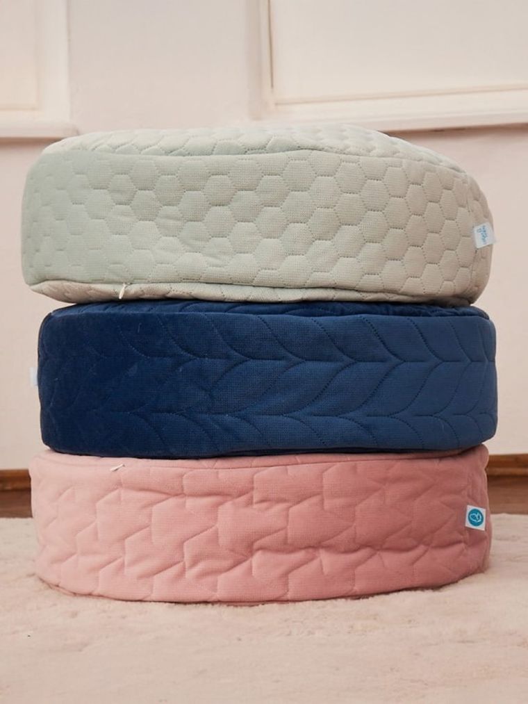 Ceba Baby, dziecięca pufa do siedzenia, granatowa