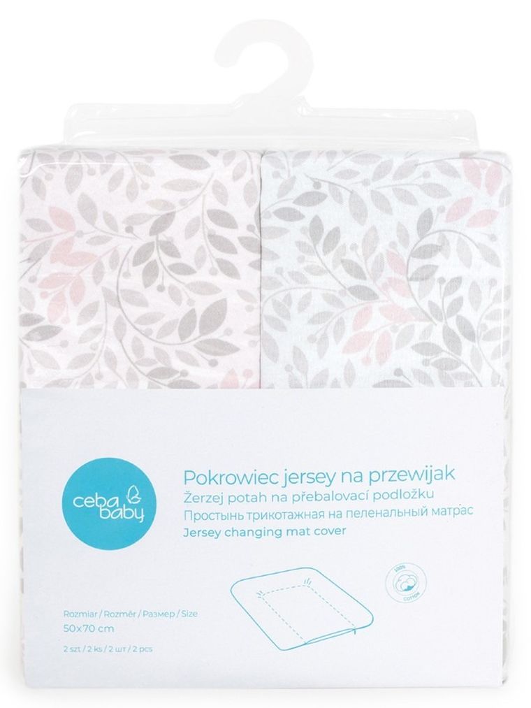 Ceba Baby, Twigs, pokrowiec na przewijak miękki, 50-70 cm, 2 szt.