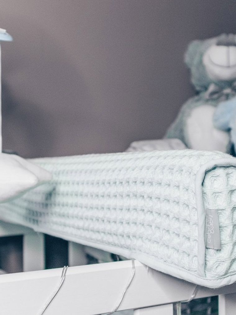 Ceba Baby, Waffle Line, pokrowiec na przewijak, Mist Blue, 50-70 cm