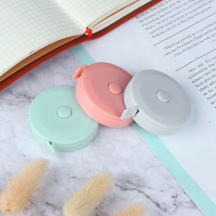 Centymetr, miarka, miara krawiecka, błękitna