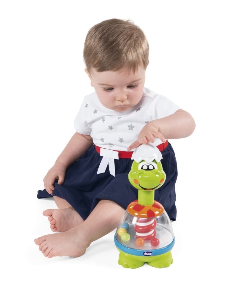 Chicco, Baby Senses, Dino, bączek, zabawka interaktywna