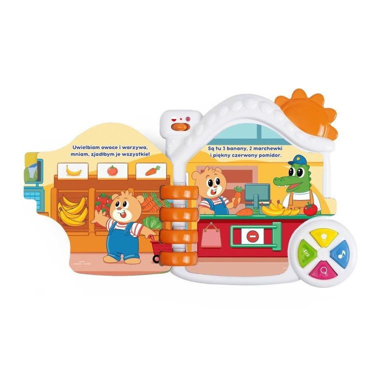 Chicco, Bilingual ABC, Miasto, książeczka dwujęzyczna polsko-angielska, interaktywna