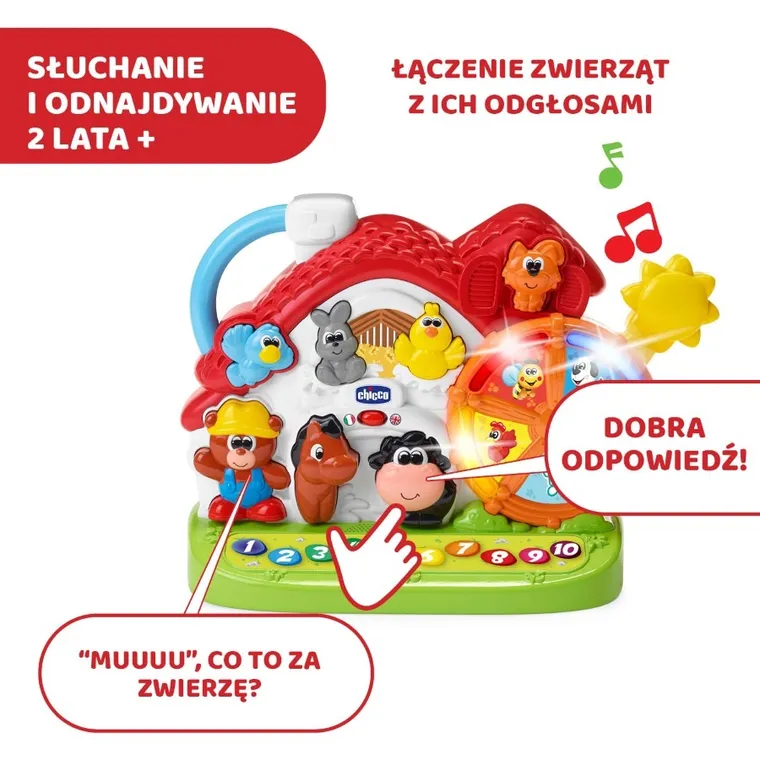 Chicco, Bilingual ABC, Mówiąca farma, zabawka edukacyjna, dwujęzyczna