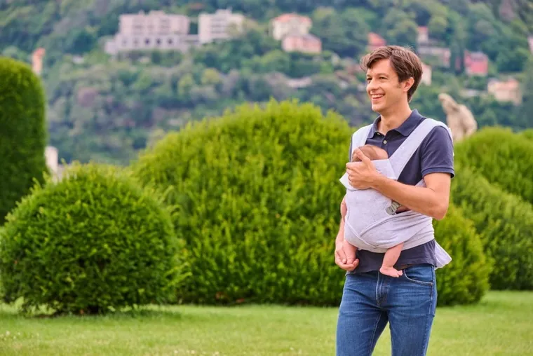 Chicco, Boppy, ComfyGrow, nosidło, Lite Grey