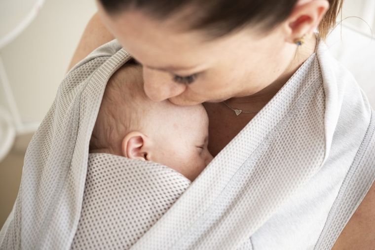 Chicco, Boppy Comfyhug, nosidło, frost