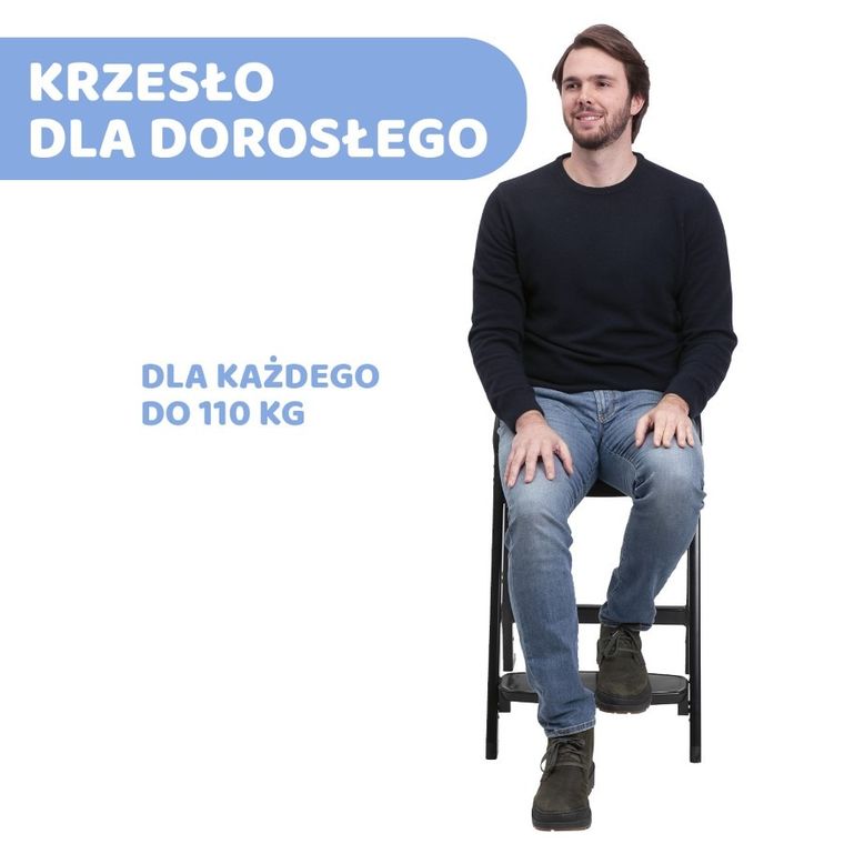 Chicco, Crescendo Lite, krzesełko do karmienia, Cairo Coal