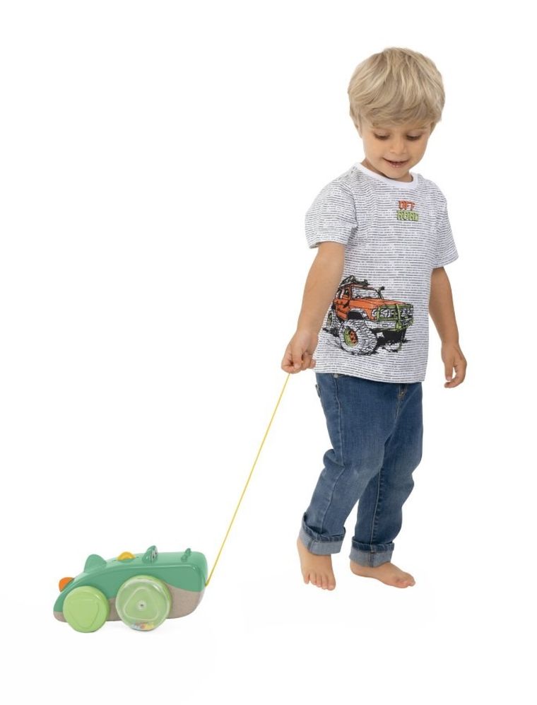 Chicco, ECO+, rozkołysany krokodyl, zabawka do ciągnięcia