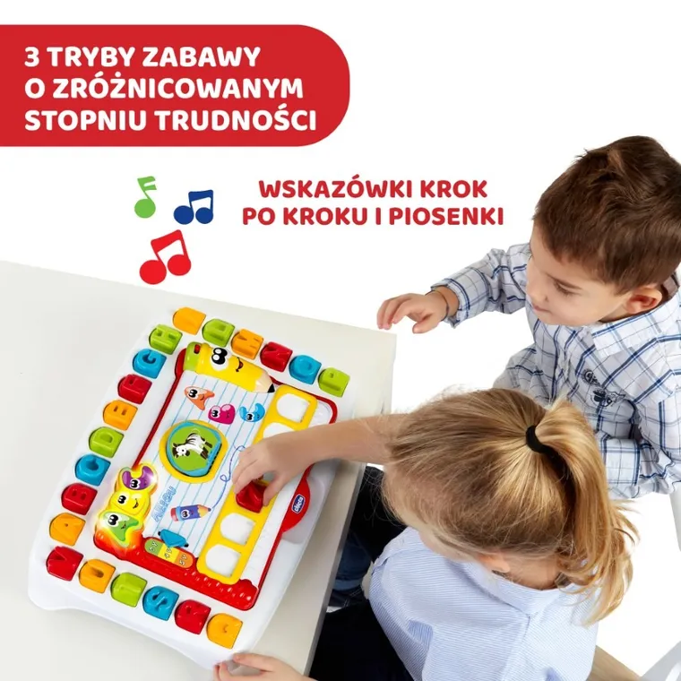 Chicco, Edu4you, Pierwszy Stolik Przedszkolaka, zabawka edukacyjna