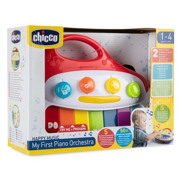 Chicco, Happy Music, Moje pierwsze pianinko, interaktywna zabawka muzyczna