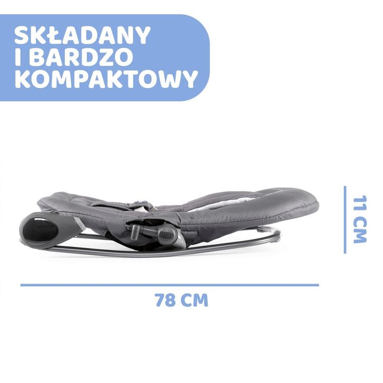 Chicco, Hoopla, leżaczek, Moon Grey