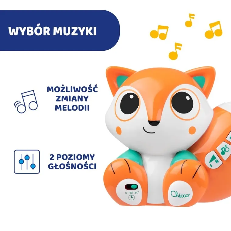 Chicco, Magic Forest, kolorowy projektor Foxy