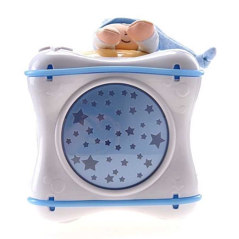 Chicco, Next2Dreams, tęczowa kostka, projektor, niebieski