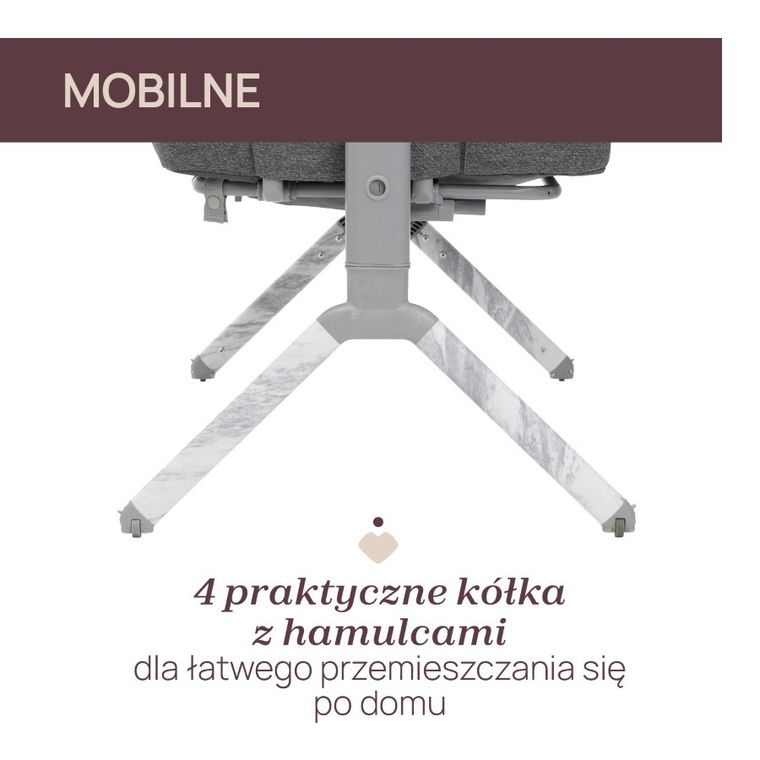 Chicco, Next2Me Armonia, łóżeczko dostawne, carrara