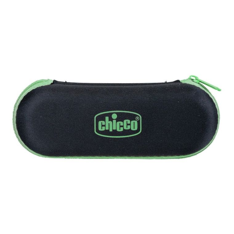 Chicco, okulary przeciwsłoneczne z etui, przyciemniane, zielone, 24m+
