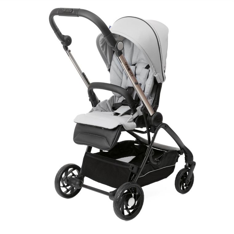 Chicco, One4Ever, wózek spacerowy z dwoma siedziskami, Silver Leaf