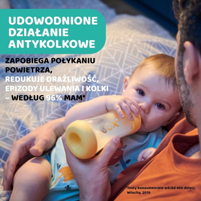 Chicco, Perfect5, butelka antykolkowa, pink, 4m+, 300 ml