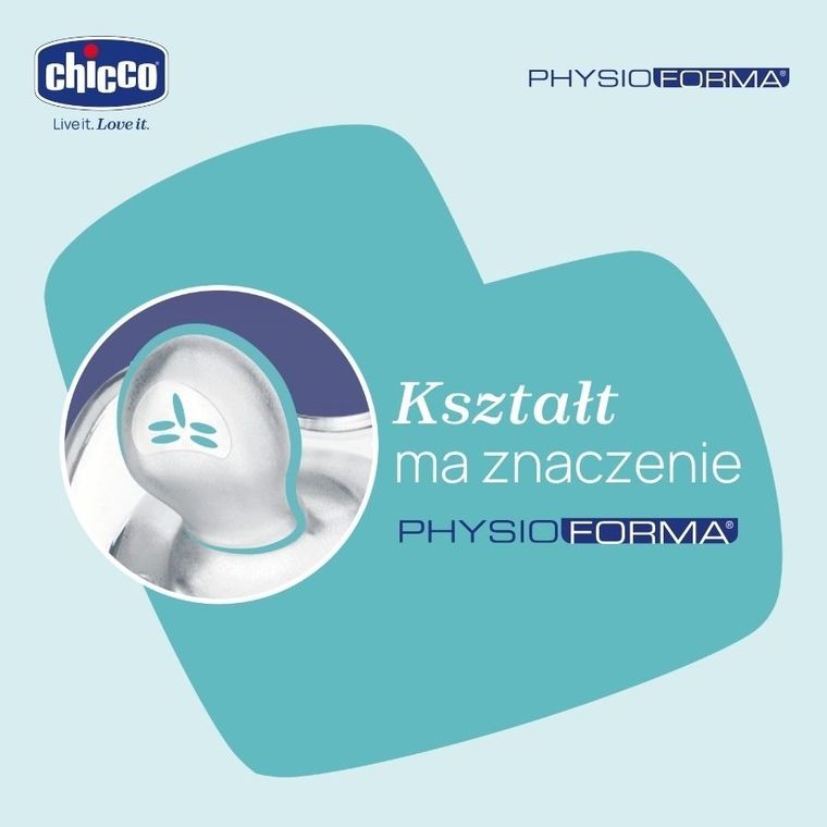 Chicco, PhysioForma Dual Soft, smoczek uspokajający, silikonowy, różowy, 6-16m, 2 szt.