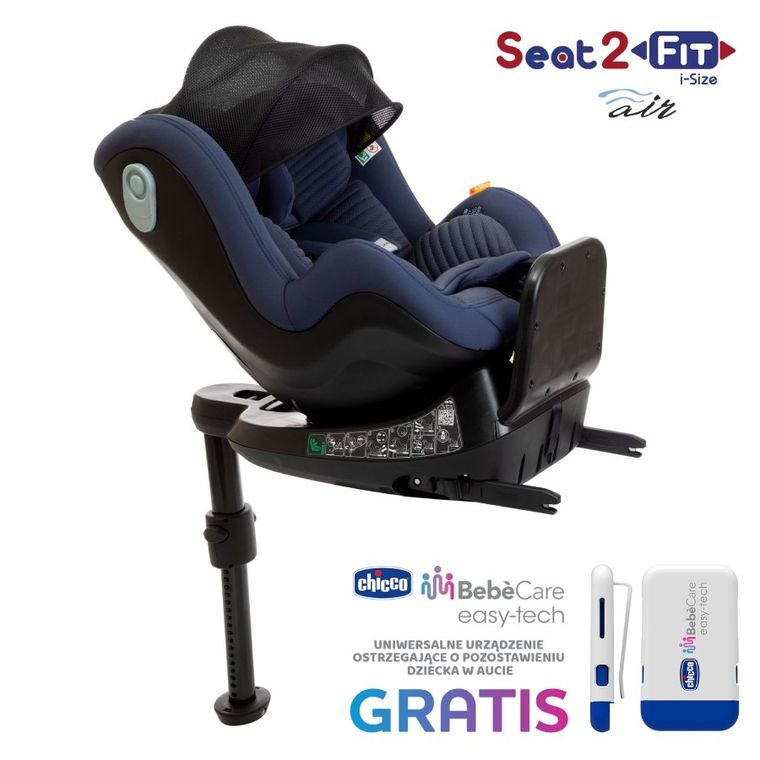 Chicco, Seat2fit i-Size Air, fotelik samochodowy, Ink Air, 45-105 cm