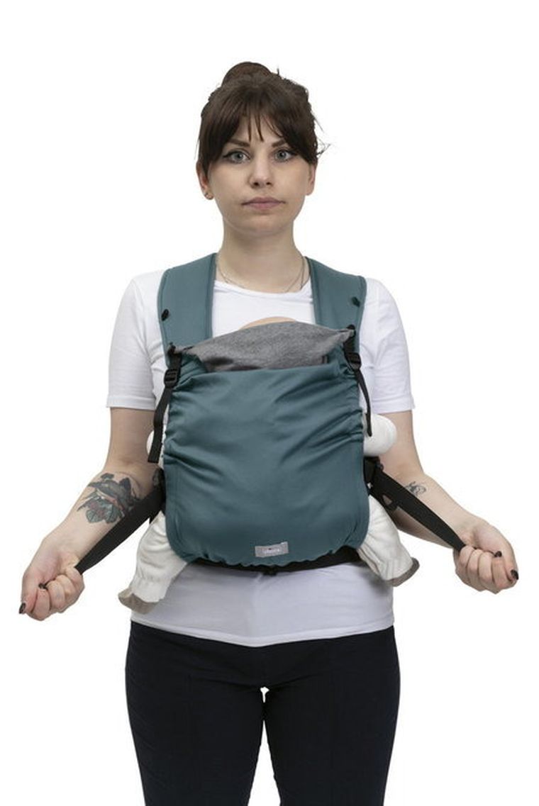 Chicco, Skin Fit, nosidełko, Green Wood