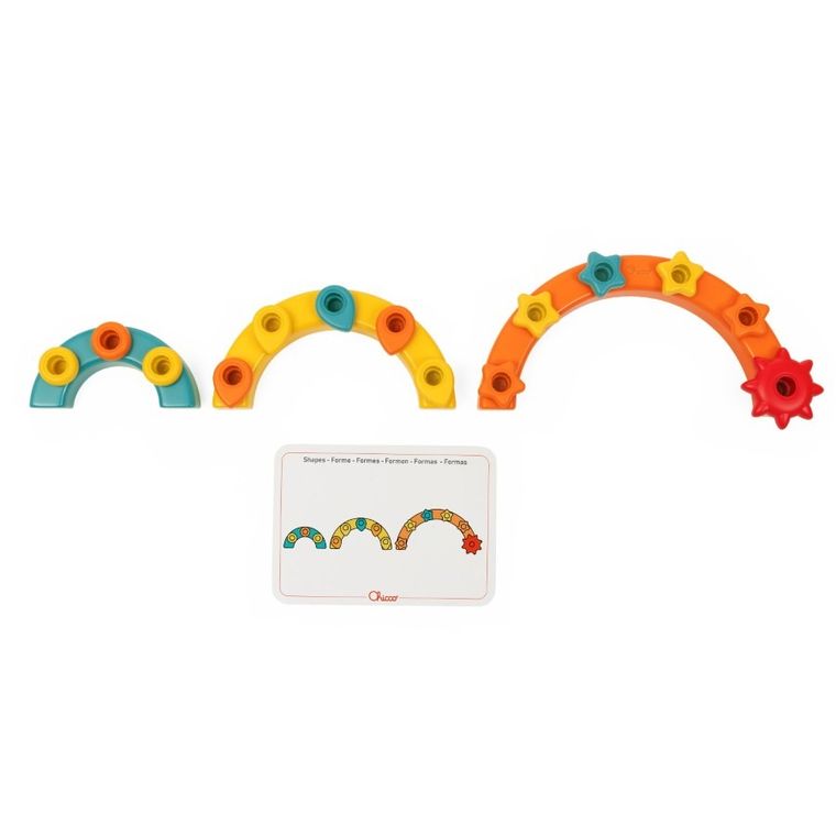 Chicco, Smart2Play, Kolorowe Pinezki, układanka, tęcza