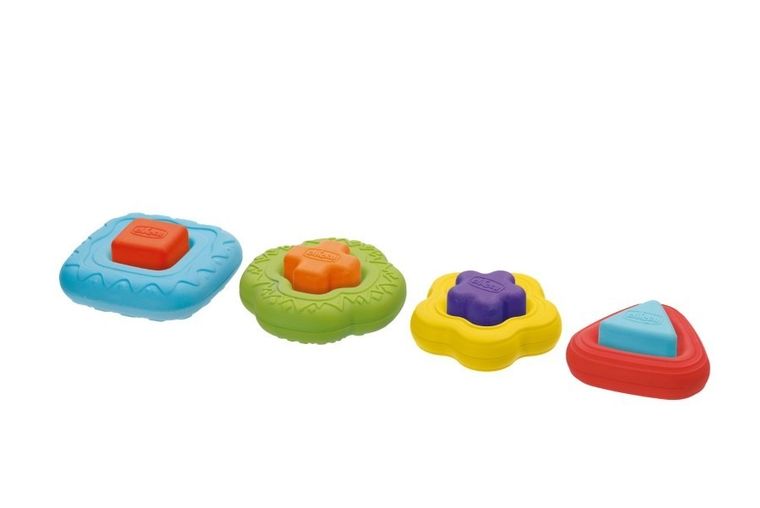Chicco, Smart2Play, wieża sensoryczna 2w1, układanka, kształty i kolory