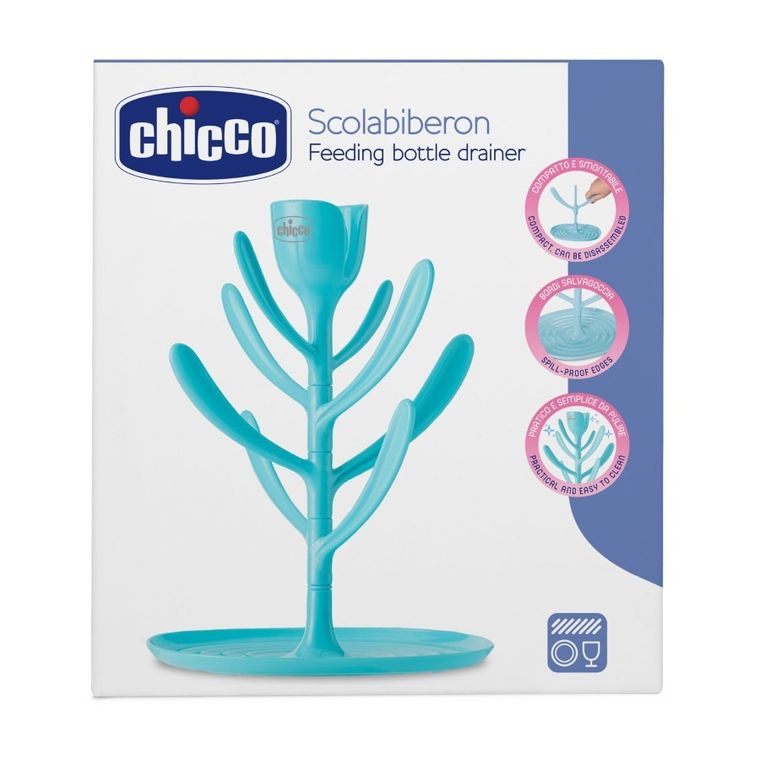 Chicco, suszarka do butelek i akcesoriów, niebieska