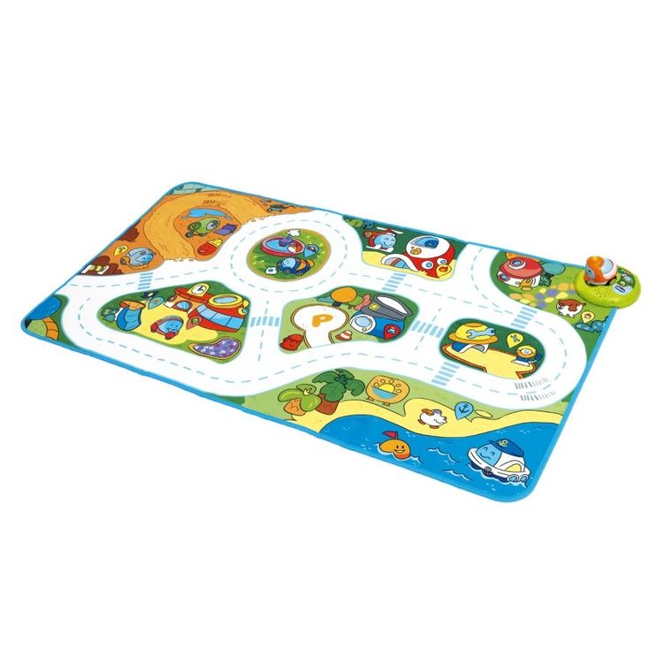 Chicco, Turbo Ball, Miasto, mata elektroniczna z samochodzikiem, 60-110 cm