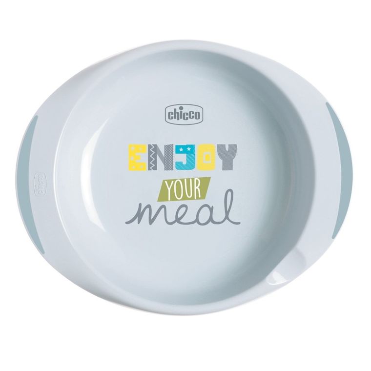 Chicco, zestaw 2 talerzy, zielony, 12m+