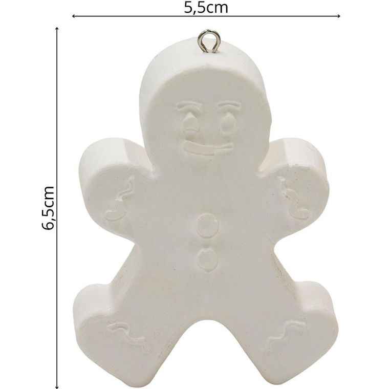 Christmas Decoration, Ciastek, ozdoba z gipsu do malowania