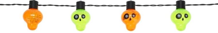 Christmas Decoration, girlanda halloween, czaszki, 10 LED