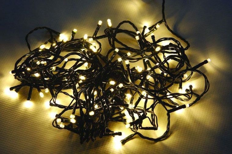 Christmas gifts, lampki choinkowe, łańcuch świetlny, 120 led ciepły biały