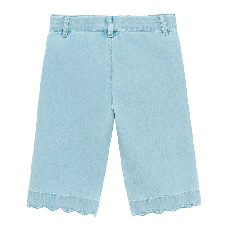 Cienkie spodnie jeansowe z haftem Cool Club