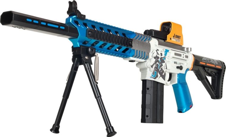 Ciuciubabka, Galactic Blasters, Nacierajacy mocarz, elektryczny pistolet na strzałki piankowe