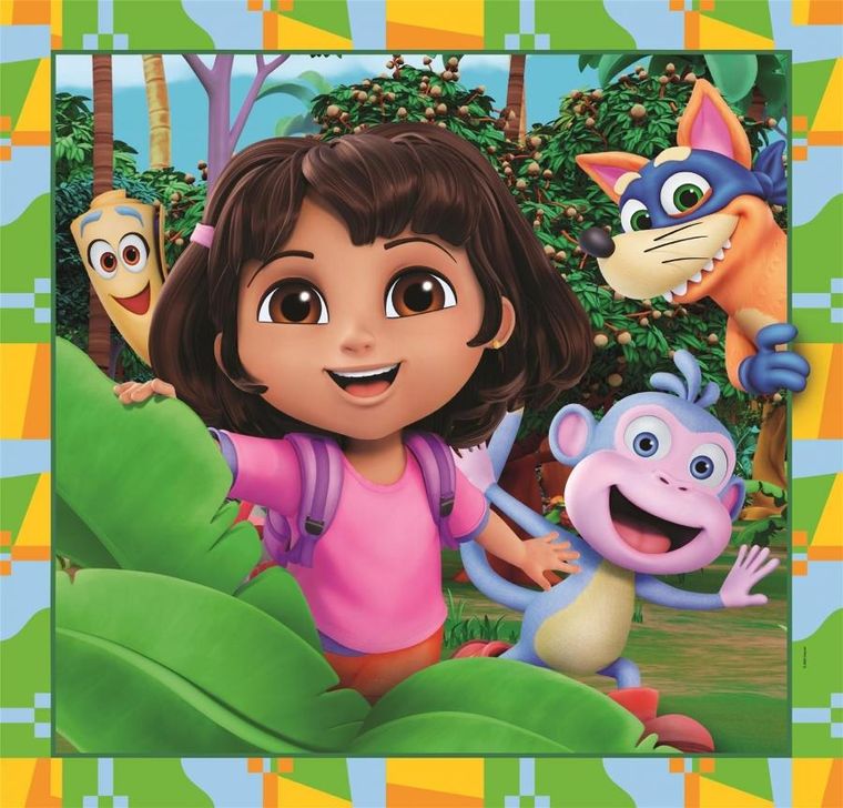 Clementoni, Dora poznaje świat, puzzle, 3-48 elementów